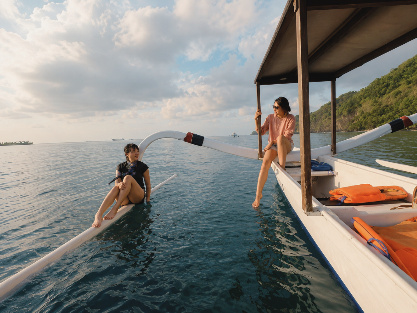 additional-guest-traditional-jukung-snorkelling
